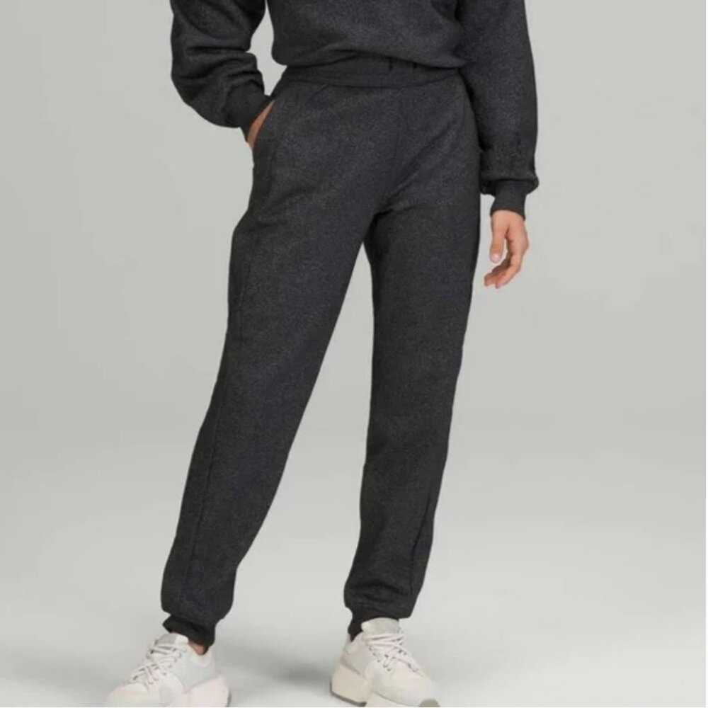 Lululemon Charcoal Gray Shimmer Jogger Track Pants Women's 14